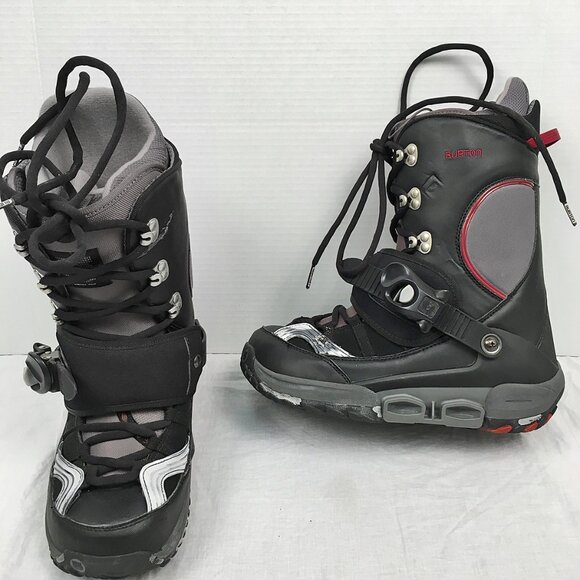 BRAND NEW BURTON FILAMENT SI STEP IN SNOWBOARD BOOTS!  SIZE 8  GRAY & BLACK - Picture 1 of 3